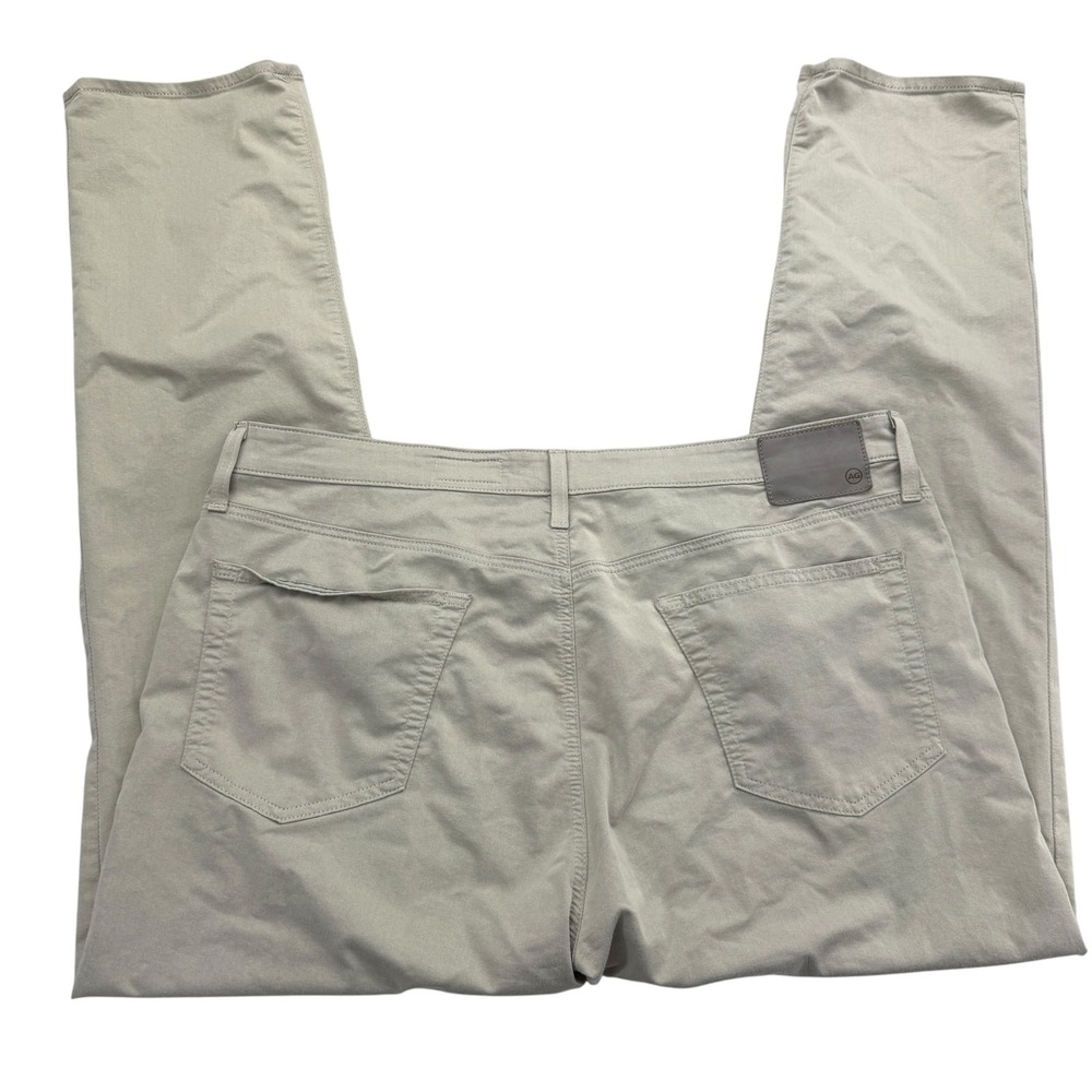AG Adriano Goldschmied Pants Mens 40 X 32 Beige Chino Slim Everett Pockets